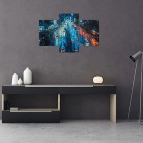 Tablou - Oraș mare, pictură în ulei (90x60 cm)