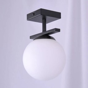 Plafoniera Moderna, 1xE14, Negru, Globe
