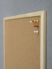 Avizier din lemn Cork Board Eco - 60 x 80 cm