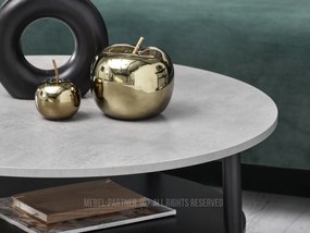 Măsuță de cafea Randolf Xl (beton + negru). 1111527