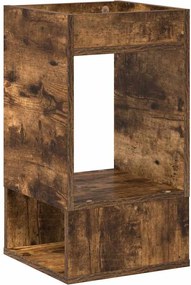 vidaXL Masă laterală Stejar fumuriu 30 x 30 x 56 cm Lemn compozit