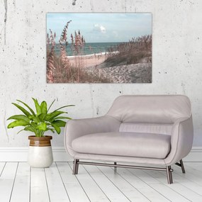 Tablou - Plaja roz (90x60 cm)