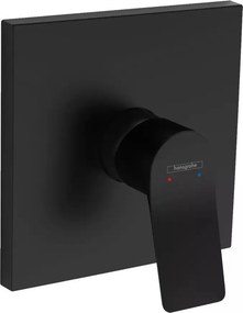 Baterie dus incastrata Hansgrohe Vivenis negru mat fara corp incastrat