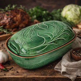 Oala Din Lut Pentru Sarmale - Gust Autentic Romanesc, Glazurat, 4.5 litri