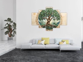 Tablou – Arborele vieții împletit (150x105 cm)