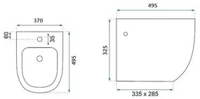 Set vas WC suspendat Rea Carlo Mini cu capac softclose si bideu alb