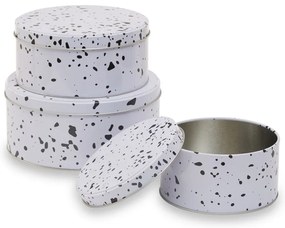 Recipiente 3 buc. din metal pentru prăjituri Speckled – Premier Housewares