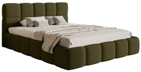 Pat matrimonial 180 cm Cirsten 180B (cu somieră) (măslin). 1099488