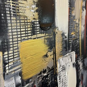 Tablou cu detalii pictate manual 70x100 cm Cityscape – Styler