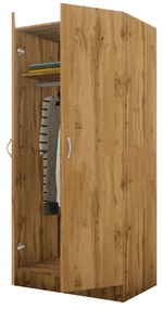 Dulap haaus Remi, 2 Usi, Stejar Wotan, 80 x 51 x 170 cm