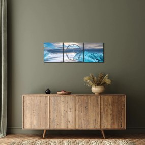 Tablou - Plaja Diamond Beach (cu ceas) (90x30 cm)