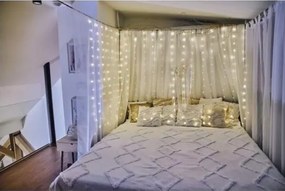 Instalație LED de Crăciun de exterior 180xLED/8 funcții 6,7 m IP44 alb cald