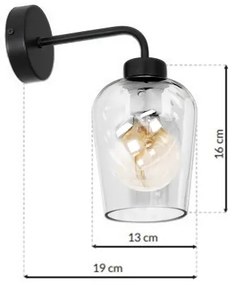 Aplică SANTIAGO 1xE27/60W/230V transparent