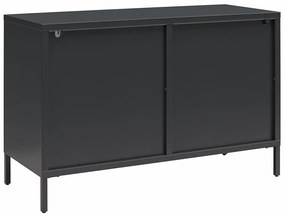 Vitrină neagră din metal 100x64x40 cm Luna – Støraa