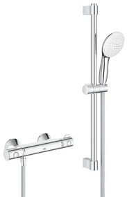 Baterie dus termostatata Grohe Grohtherm 800 crom lucios cu set de dus
