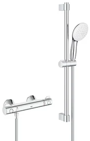 Baterie dus termostatata Grohe Grohtherm 800 crom lucios cu set de dus
