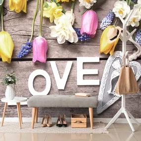 Tapet cu inscripția Love