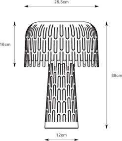 Markslöjd 109006 - Lampă de masă VERBERA 1xE14/40W/230V albă