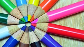 Tablou creioane colorate - 120x80cm