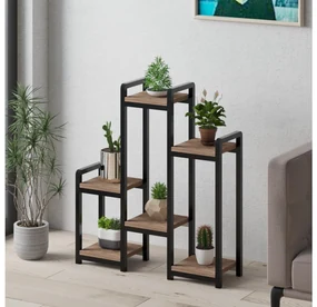 Ghiveci de flori decorativ Vopamo 2 (pin atlantic + negru). 1093630