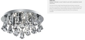 Plafoniera eleganta design modern Hanna 4L 3304-4CC SRT