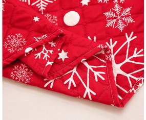 Cuvertura de pat cu model SNOWFALL, rosu Dimensiune: 220 x 240 cm