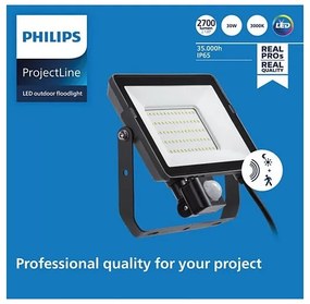 Proiector LED de exterior cu senzor PROJECTLINE LED/30W/230V IP65 3000K Philips