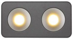 Spot LED aplicat aluminiu gri HANGARAU 2
