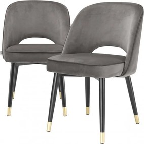 Set de 2 scaune design elegant Cliff, gri 114313 HZ