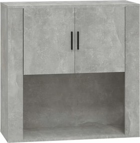 vidaXL Dulap de perete, gri beton, 80x33x80 cm, lemn prelucrat