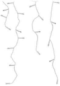 Ploaie luminoasă de Crăciun 180 LED, IP44, 6 m,alb cald