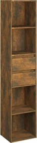 vidaXL Bibliotecă, stejar fumuriu, 36x30x171 cm, lemn prelucrat