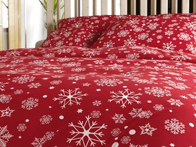 Lenjerie de pat din microfibra SNOWFALL rosu Dimensiune lenjerie de pat: 2 buc 70 x 90 cm | 200 x 220 cm