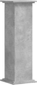 vidaXL Suport de plante, gri beton, 33x33x100 cm, lemn prelucrat