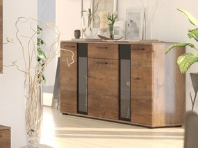 Comodă Fletcher (stejar Lefkas) (iluminat LED). Promo -17%. 1059027