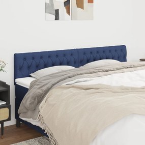 346388 vidaXL Tăblii de pat, 2 buc, albastru, 100x7x78/88 cm, textil