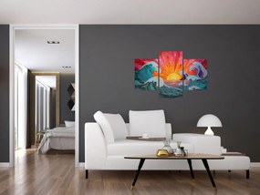 Tablou - Mozaic de valuri (90x60 cm)