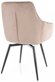 Scaun de bucătărie Alcano Velvet, bej