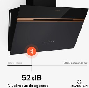Klarstein Alina hotă de bucătărie | 60 cm | 679 m³/h | Silențioasă | EEK A++