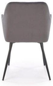 Scaun K558 velvet gri