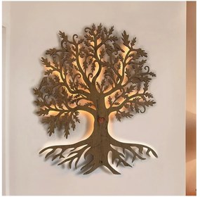 Li-Go 5729/DUB2 - Decorațiune LED de perete cu senzor, LED/10W/5V, 90x110 cm, stejar