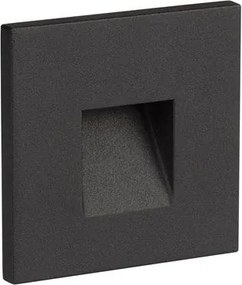Spot aplicat perete exterior LED 3000K IP65 Pik negru