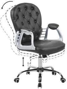 Scaun de birou Princi (negru). Promo -50%. 1011248