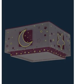 Plafonieră pentru copii MOONLIGHT 2xE27/60W/230V roz Dalber 63236S