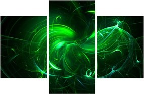 Tablou - abstracție verde (90x60 cm)
