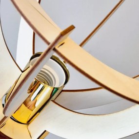 Lustră aplicată LANDO 1xE27/15W/230V fag