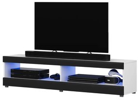 Masă TV Violett 100 (cu iluminat) (alb + negru). 1098637