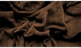 Cearsaf Cocolino microplus cu elastic SOFT 90x200 cm maro inchis