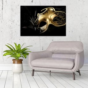 Tablou masca aurie (90x60 cm)