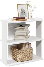 vidaXL Bibliotecă cu 3 niveluri, alb 60x30x60 cm lemn prelucrat